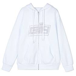 Baiomawzh Damen Kapuzenpullover Y2K Zip Up Hoodie Casual Oversized Sweatshirt Langarm Teenager Mädchen Sweatjacke mit Kapuze Streetwear Top von Baiomawzh