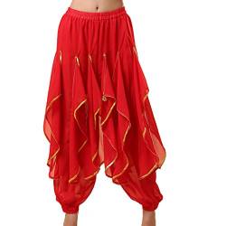 Baisdan Haremshose, Bauchtanz-Kostüm, Indien, arabisch, tanzend, gewellt, Hose von Baisdan