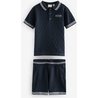 Baker by Ted Baker Shirt & Shorts Baker by Ted Baker Strick-Poloshirt und Shorts (2-tlg) von Baker by Ted Baker