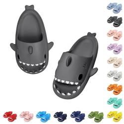 Baketron Cloud Shark Slides Damen Hai Hausschuhe Schuhe Herren Sommer Haifisch Schlappen Unisex rutschfeste Badeschuhe Cartoon SharkSoft Badeschuhe Lustig Slippers 16-Farben von Baketron