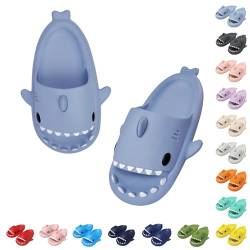 Baketron Cloud Shark Slides Damen Hai Hausschuhe Schuhe Herren Sommer Haifisch Schlappen Unisex rutschfeste Badeschuhe Cartoon SharkSoft Badeschuhe Lustig Slippers 16-Farben von Baketron