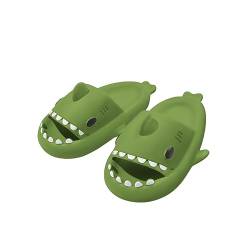 Baketron Cloud Shark Slides Niedliche Hai Hausschuhe für Damen Shark Slippers Herren Weich Rutschfest Badelatchen Hausschuhe Unisex Badeschuhe für Sommer Strand Sandalen - Dunkelgrün 40/41 EU von Baketron