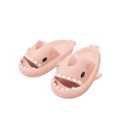 Baketron Cloud Shark Slides Niedliche Hai Hausschuhe für Damen Shark Slippers Herren Weich Rutschfest Badelatchen Hausschuhe Unisex Badeschuhe für Sommer Strand Sandalen - Rosa 36/37 EU von Baketron