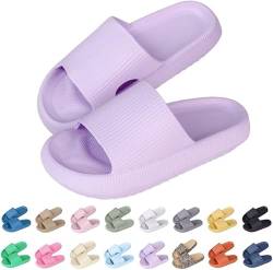 Baketron Original Badeschuhe für Damen&Herren,Cosyslides Wolkenslipper,Unisex Weich Rutschfeste Badelatschen,EVA Dicke Sohle Badeschlappen,Cloudyzz Schlappen,Strand Sandalen von Baketron