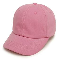 Bakicey Baby Kinder Baseball Cap Kappe Hiphop Kinder Baseballmütze Jungen Mädchen Mütze Baseball Cap Cartoon Drucken Hut Kappe Sonnenblende Flache Hut Baseballkappe (48, Rosa) von Bakicey