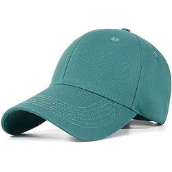 Bakicey Baseball Cap Unisex Outdoor Baseball Cap Kappe Baumwolle Baseball Mützen Erwachsenen Casual Reine Farbe Baseboard Baseballkappe Verstellbar Athletic Baseball Cap Kappe Damen Herren (Smaragd) von Bakicey