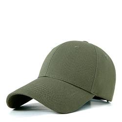 Bakicey Baseball Cap Unisex Outdoor Sonnenhut Damen Baseball Cap Baumwolle Baseball Mützen Erwachsenen Casual Hip Hop Baseboard Baseballkappe Verstellbar Herren Baseball Cap Kappe (Armee Grün) von Bakicey