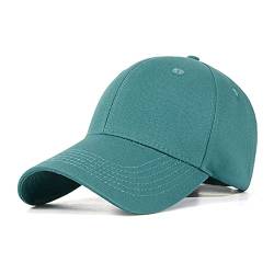 Bakicey Baseball Cap Unisex Outdoor Sonnenhut Damen Baseball Cap Baumwolle Baseball Mützen Erwachsenen Casual Hip Hop Baseboard Baseballkappe Verstellbar Herren Baseball Cap Kappe (Smaragd) von Bakicey