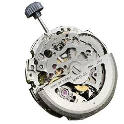 Bakkeny Silber 8N24 Mechanisches Uhrwerk Miyota 21 Jewels Skeleton Automatic Movement von Bakkeny