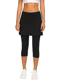 Balancora Wanderrock Damen mit Innenhose 3/4 Sportskort Tennis/Hockey/Golf Sport-Hosen Rock/Skort Mit Taschen und Kopfhöreranschluss von Balancora