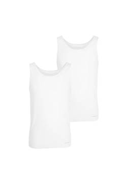 Baldessarini Herren Tank-Top, Baumwolle, Single Jersey, weiß, Uni 6 von Baldessarini