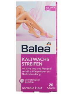 Balea Körper Kaltwachsstreifen, 2er Pack (2 x 20 Stück) von Balea