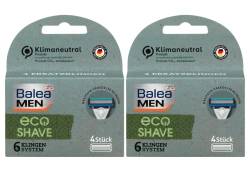 Balea MEN Ersatzklingen Eco Shave, 8 Stück (2 x 4 Klingen) von Balea