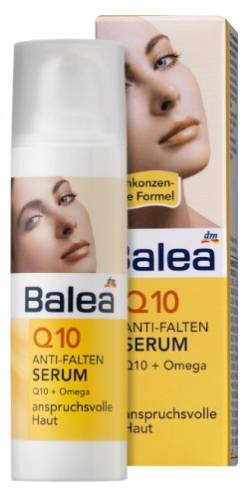 Balea Q10 Anti-Falten Serum für anspruchsvolle Haut, 2er Pack (2 x 30 ml) von Balea