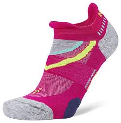 Balega Damen Ultraglide Dämpfung Performance No Show Athletic Laufsocken Herren Socken, Electric Pink/Midgrey, Small von Balega