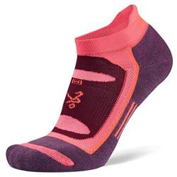 Balega Unisex Balega Blister Resist No Show Running and Women (1 Pair), Pink/Pu Performance Athletic Laufsocken f r Damen und Herren, pink / violett, M EU von Balega