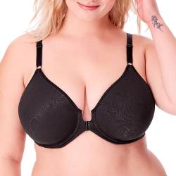 Bali Damen Comfort Revolution formender Bügel-BH mit Vorderverschluss BHS, Schwarz, 90B von Bali