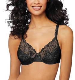 Bali Damen Desire Lace Bügel, ohne Schaumstoff BH, Schwarz, 90C von Bali