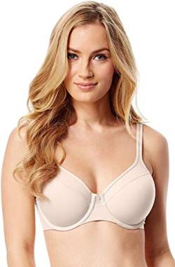 Bali Damen One Smooth U Ultra Light, Bügel-T-Shirt, wandelbare Träger BH mit voller Abdeckung, Durchsichtig, Sandshell, 75D von Bali