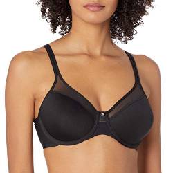 Bali Damen One Smooth U Ultra Light, Bügel-T-Shirt-BH, wandelbare Träger BHS, Schwarz, 80B von Bali