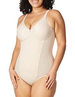 Bali Fajas DF1009 Damen Shapewear Firm Control Body Shaper mit integriertem Minimizer-BH, Sanftes Taupe, 95D von Bali