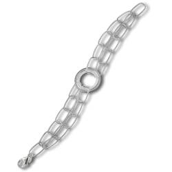 Balia Damen Armband 925 Silber matt und poliert 18,5cm BAA0028SP Silber Armband von Balia