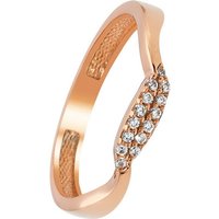 Balia Goldring Balia Ring Welle Gold Damen 8Kt Gr.54 (Fingerring), Damen Ringe, 54 (17,2) Welle, 333 Rosegold - 8 Karat von Balia