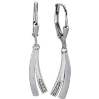 Balia Paar Ohrhänger Balia Damen Ohrringe 925 Silber matt (Ohrhänger), Damen Ohrhänger Fantasie aus 925 Sterling Silber, Farbe: weiß, silber von Balia