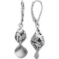 Balia Paar Ohrhänger Balia Damen Ohrringe matt (Ohrhänger), Damen Ohrhänger gedreht aus 925 Sterling Silber, Länge ca. 3,8cm von Balia