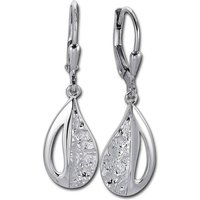 Balia Paar Ohrhänger Balia Damen Ohrringe matt Ohrhänger (Ohrhänger), Damen Ohrhänger Drops aus 925 Sterling Silber, Länge ca. 3,7cm von Balia