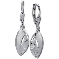 Balia Paar Ohrhänger Balia Damen Ohrringe matt Ohrhänger (Ohrhänger), Damen Ohrhänger Leaf aus 925 Sterling Silber, Länge ca. 3,5cm von Balia