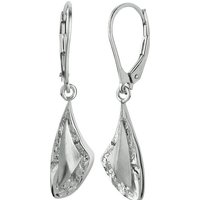 Balia Paar Ohrhänger Balia Damen Ohrringe matt und geschlagen (Ohrhänger), Damen Ohrhänger Dreieck aus 925 Sterling Silber, Farbe: silber von Balia