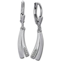 Balia Paar Ohrhänger Balia Damen Ohrringe matt und poliert (Ohrhänger), Damen Ohrhänger Fantasie aus 925 Sterling Silber, Länge ca. 3,5cm von Balia