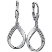 Balia Paar Ohrhänger Balia Damen Ohrringe matt und poliert (Ohrhänger), Damen Ohrhänger Swing aus 925 Sterling Silber, Länge ca. 3,6cm von Balia