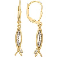 Balia Paar Ohrhänger Balia Gold Creolen für Damen Fashion (Ohrhänger), Damen Ohrhänger Fashion aus 333 Gelbgold - 8 Karat, Länge ca. 3,2cm von Balia