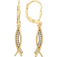 Balia Paar Ohrhänger Balia Ohrhänger für Damen 8K Gold (Ohrhänger), Ohrhänger (Fashion) aus 333 Gelbgold - 8 Karat, Farbe: weiß, gold von Balia