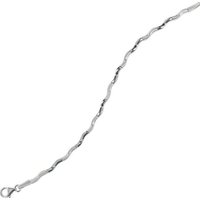 Balia Silberarmband Balia Armband für Damen mattiert Silber (Armband), Damen Armband (Welle) ca. 18,9cm, 925 Sterling Silber, Farbe: silber von Balia