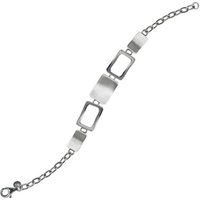 Balia Silberarmband Balia Damenarmband 925 Silber matt/glanz (Armband), Damen Armband (Square) ca. 20cm, 925 Sterling Silber, Farbe: silber von Balia