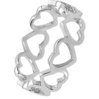 Balia Silberring Balia Ring für Damen mit vielen Herzen (Fingerring), Damen Ring Herzen, 58 (18,5), 925 Sterling Silber von Balia