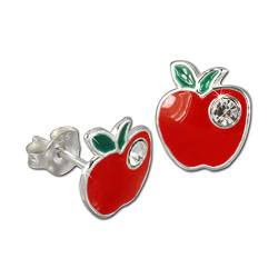 Ohrringe für Kinder Ohrstecker 925 Sterling Silber Schmuck Apfel rot D4SDO8110R Ohrstecker von Balia