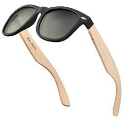 Balinco® Bambus Sonnenbrillen Set für Damen & Herren - mit polarisierten TAC-Linsen für ein intensives Sehvermögen - nachhaltig & langlebig - inkl. einer praktischen Geschenkbox von Balinco