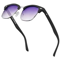 Balinco® Halbrahmen Sonnenbrille mit polarisierten Gläsern - für Damen & Herren - schützt vor UV-Strahlen und Reflexionen - langlebig & kratzfest - im praktischen Zubehör-Set von Balinco