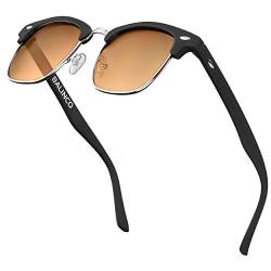 Balinco® Halbrahmen Sonnenbrille mit polarisierten Gläsern - für Damen & Herren - schützt vor UV-Strahlen und Reflexionen - langlebig & kratzfest - im praktischen Zubehör-Set von Balinco