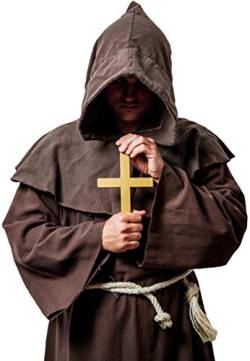 Balinco Kreuz Anhänger mit Kordel | Priester | Christ | Mönch | Nonne | Bischof - das ideale Accessoire als Ergänzung zum Mönch von Balinco