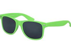 Balinco Sonnenbrille UV400 CAT 3 CE Rubber - mit Federscharnier für Damen & Herren (grün - smoke) von Balinco