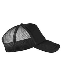 Trucker Cap Mütze Classic Happy für Herren und Damen, One Size Snapback (Black) von Balinco