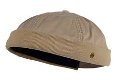 Balke Herren Dockerscap Cap ohne Schirm Mütze Kopfbedeckung, Farbe:beige von Balke