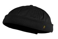 Balke Herren Dockerscap Cap ohne Schirm Mütze Kopfbedeckung, Farbe:schwarz von Balke