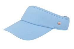 Balke Sonnenschild Visor mit Klettverschluss für Damen und Herren One Size, Hellblau von Balke