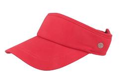 Balke Sonnenschild Visor mit Klettverschluss für Damen und Herren One Size, Rot von Balke